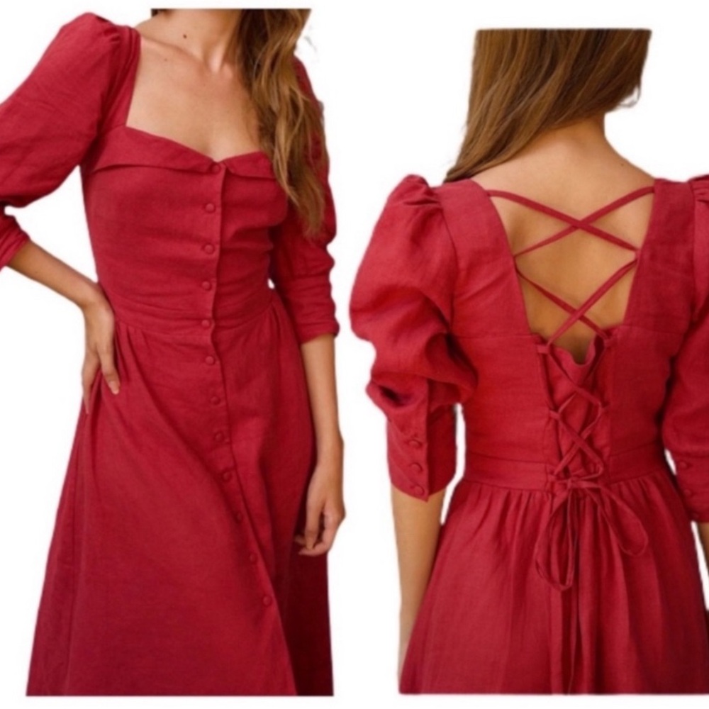 GAÂLA Esther 100% Linen Dress